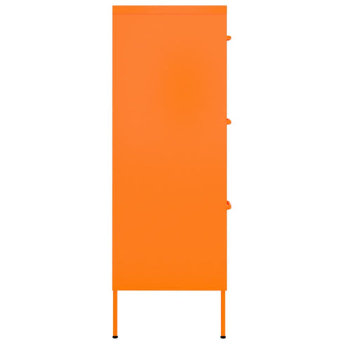 Lady Jillian -  Drawer Cabinet Orange 80x35x101,5 cm Steel